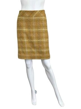 J. Crew Yellow Sunnie Wool Pencil Skirt Size 0 Skirt